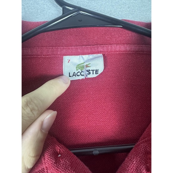 Lacoste Polo Shirt Mens 2XL Classic Crocodile Short Sleeve Golf Tennis Casual - Picture 3 of 7